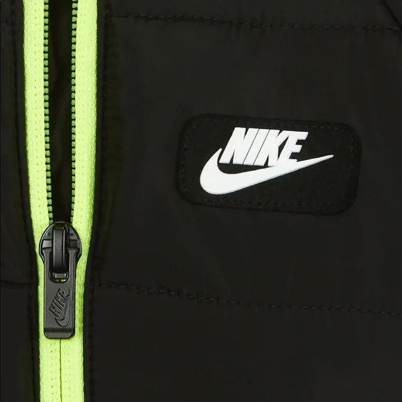 NEW Nike Baby Puffer Snowsuit Black Size 3M - Picture 3 of 10